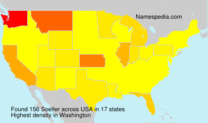 Surname Soelter in USA