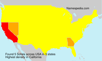 Surname Sofala in USA Surname Sofala in USA