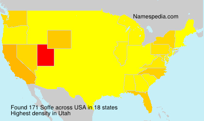 Surname Soffe in USA Surname Soffe in USA
