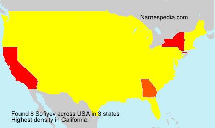 Surname Sofiyev in USA Surname Sofiyev in USA