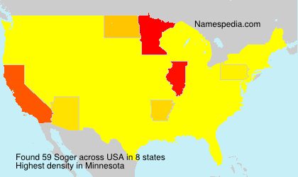 Surname Soger in USA Surname Soger in USA