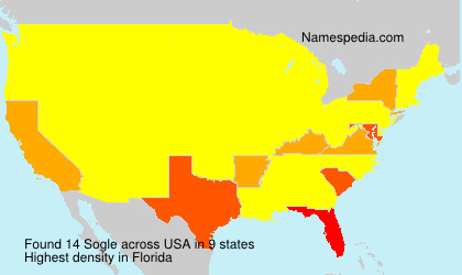 Surname Sogle in USA Surname Sogle in USA