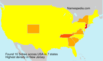 Surname Sohee in USA Surname Sohee in USA