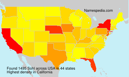 Surname Sohl in USA Surname Sohl in USA
