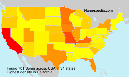 Surname Sohm in USA Surname Sohm in USA