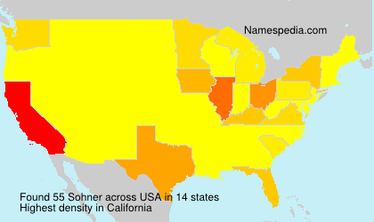 Surname Sohner in USA Surname Sohner in USA