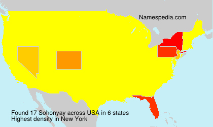 Surname Sohonyay in USA Surname Sohonyay in USA