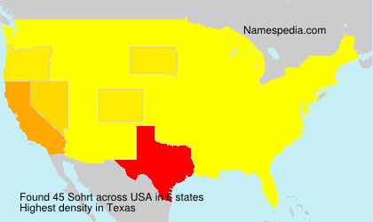 Surname Sohrt in USA Surname Sohrt in USA