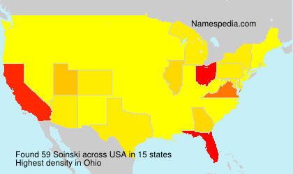 Surname Soinski in USA Surname Soinski in USA