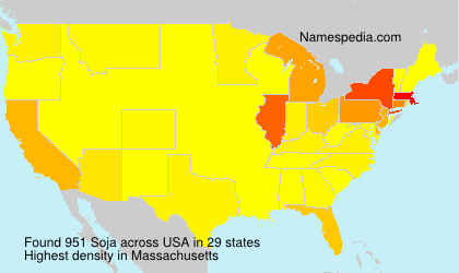 Surname Soja in USA Surname Soja in USA