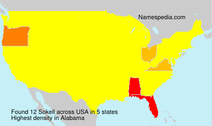 Surname Sokell in USA Surname Sokell in USA