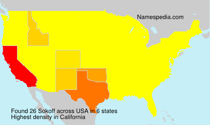 Surname Sokoff in USA Surname Sokoff in USA