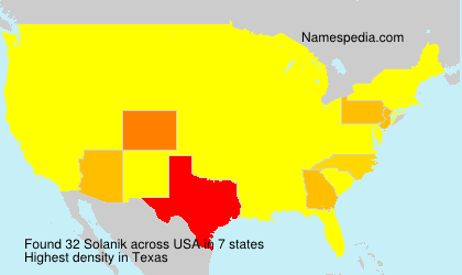 Surname Solanik in USA Surname Solanik in USA