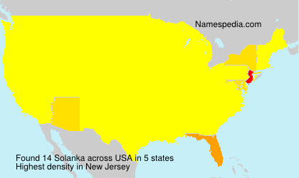 Surname Solanka in USA Surname Solanka in USA