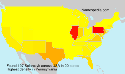Surname Solarczyk in USA Surname Solarczyk in USA