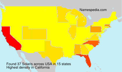 Surname Solaris in USA Surname Solaris in USA