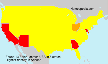 Surname Solaru in USA Surname Solaru in USA