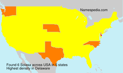 Surname Solasa in USA Surname Solasa in USA