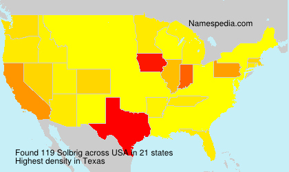 Surname Solbrig in USA Surname Solbrig in USA
