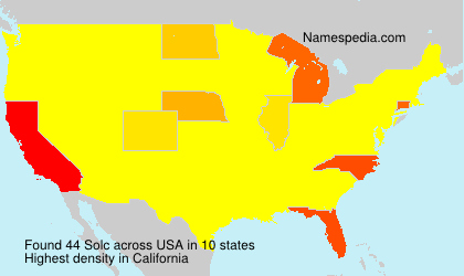 Surname Solc in USA Surname Solc in USA