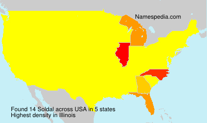 Surname Soldal in USA Surname Soldal in USA