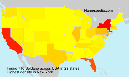 Surname Soldano in USA Surname Soldano in USA