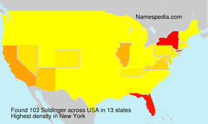 Surname Soldinger in USA