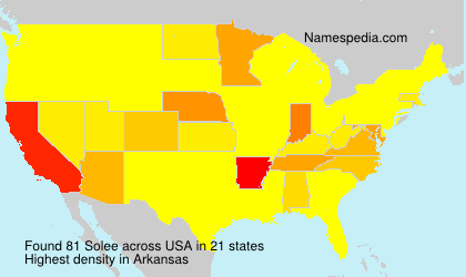 Surname Solee in USA Surname Solee in USA