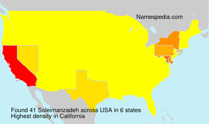 Surname Soleimanzadeh in USA Surname Soleimanzadeh in USA
