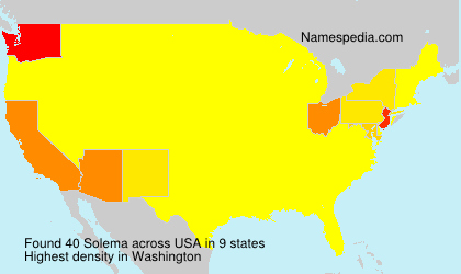 Surname Solema in USA Surname Solema in USA