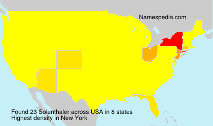 Surname Solenthaler in USA Surname Solenthaler in USA