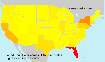 Surname Soler in USA Surname Soler in USA