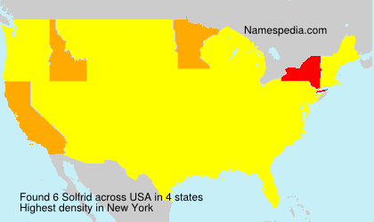 Surname Solfrid in USA Surname Solfrid in USA
