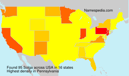 Surname Solga in USA Surname Solga in USA