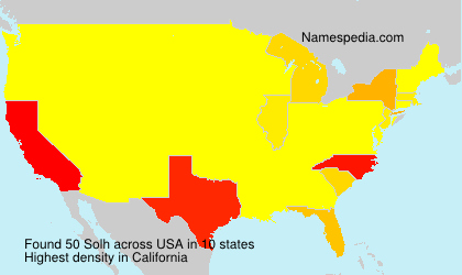 Surname Solh in USA Surname Solh in USA