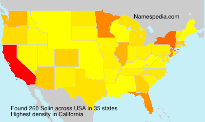 Surname Solin in USA Surname Solin in USA