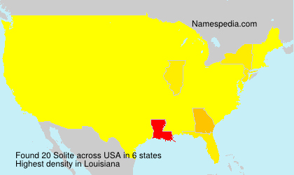 Surname Solite in USA Surname Solite in USA