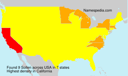 Surname Sollen in USA Surname Sollen in USA