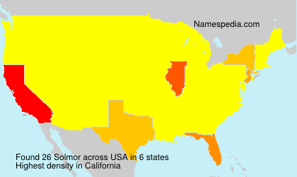 Surname Solmor in USA Surname Solmor in USA