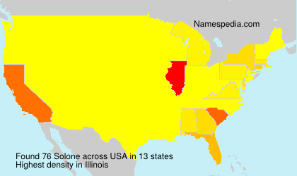 Surname Solone in USA Surname Solone in USA