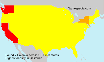 Surname Solonko in USA Surname Solonko in USA