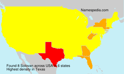 Surname Solovan in USA Surname Solovan in USA
