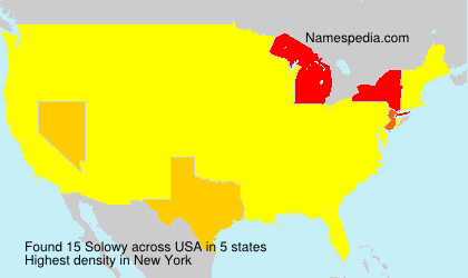Surname Solowy in USA Surname Solowy in USA