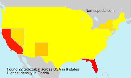 Surname Solozabal in USA Surname Solozabal in USA