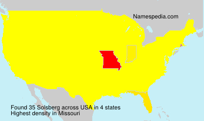 Surname Solsberg in USA Surname Solsberg in USA