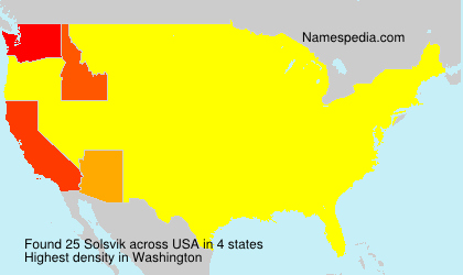 Surname Solsvik in USA Surname Solsvik in USA