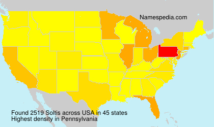 Surname Soltis in USA Surname Soltis in USA