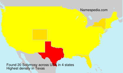 Surname Solymosy in USA Surname Solymosy in USA