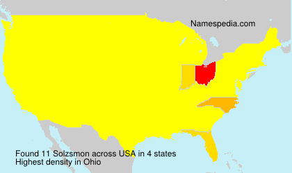 Surname Solzsmon in USA Surname Solzsmon in USA