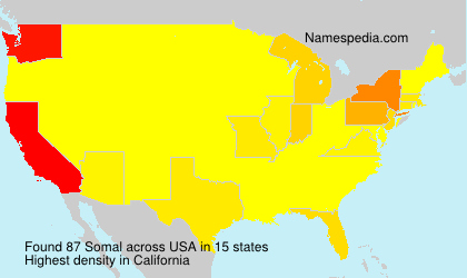 Surname Somal in USA Surname Somal in USA